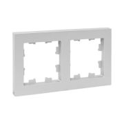 Рамка 2-м Эпика пластик алюм. EKF UP1-FPA-02