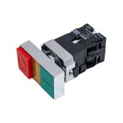 Переключатель на 2 положения I-O ПЕ-22 PPBB d22мм 220В неон зел./красн. DEKraft 25062DEK