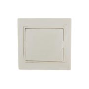 Выключатель 1-кл. СП Mira 10А IP20 со вставкой крем. LEZARD 701-0303-100