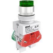 Выключатель кнопочный LED ABLFP ВК-22 d22мм 220В зел. DEKraft 25026DEK