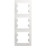 Рамка 3-м Glossa вертикал. бел. SE GSL000107
