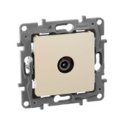 Розетка телевизионная оконечная TV СП Etika 5дБ 5-862МГц механизм сл. кость IEK 672365