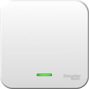 Выключатель 1-кл. ОП Blanca 10А IP20 (сх. 1) 250В с подсветкой с изолир. пластиной бел. SE BLNVA101111