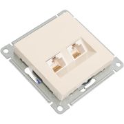 Розетка компьютерная 2-м AtlasDesign RJ45 кат.5E механизм беж. SE ATN000285