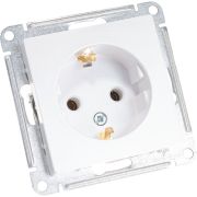 Розетка 1-м СП AtlasDesign 16А IP20 с заземл. механизм жемчуж. SE ATN000443