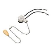 Выключатель для настенного светильника с проводом и деревянным наконечником Silver блист. Rexant 06-0242-A