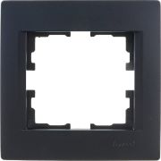 Рамка 1-м Karina горизонт. черн. бархат LEZARD 707-4200-146