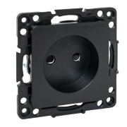 Розетка 1-м СП Стокгольм 10А IP20 без заземл. защ. шторки механизм черн. PROxima EKF EZR10-022-10