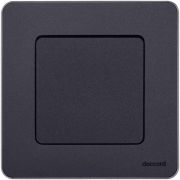 Переключатель 1-кл. Inspiria 10А IP20 250В 10AX механизм антрацит IEK 673653