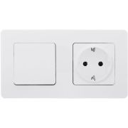 Выключатель 1-кл. Inspiria 10А IP20 250В 10AX механизм бел. IEK 673600