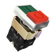 Переключатель на 2 положения I-O ПЕ-22 BL d22мм 220В зел./красн. DEKraft 25063DEK