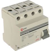 Выключатель дифференциального тока (УЗО) 4п 40А 30мА тип AC ВД-100 (электромех.) PROxima EKF elcb-4-40-30-em-pro