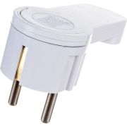 Вилка угловая плоская «СТЕЛС» 16А 250В с заземл. бел. PROxima EKF AVYF16-10-r