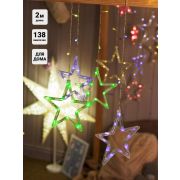 Гирлянда «Занавес» DCLLD-138M-C 138 мультиколор светодиодов 2х1/0.6м 12 нитей SHLights 4690601047175